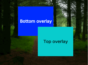 Overlay stacking example